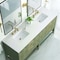 James Martin Vanities Emmeline 72in Double Vanity, Pebble Oak w/ 3 CM White Zeus Top D100-V72-PBO-3WZ - alternate 7